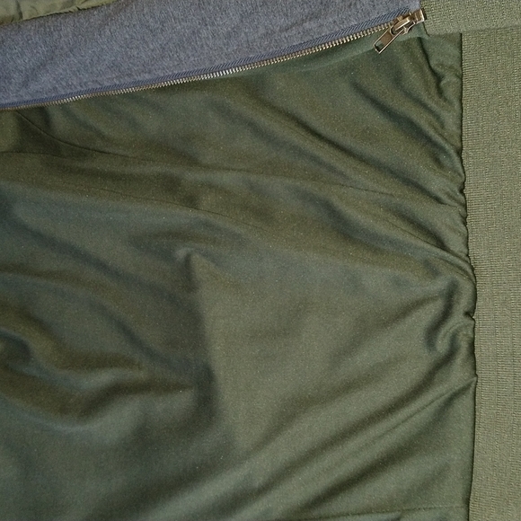 Torrid Anorak green bomber jacket hooded Windbreaker double zipper size 2 /2X - Picture 14 of 14